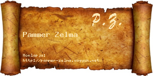 Pammer Zelma névjegykártya